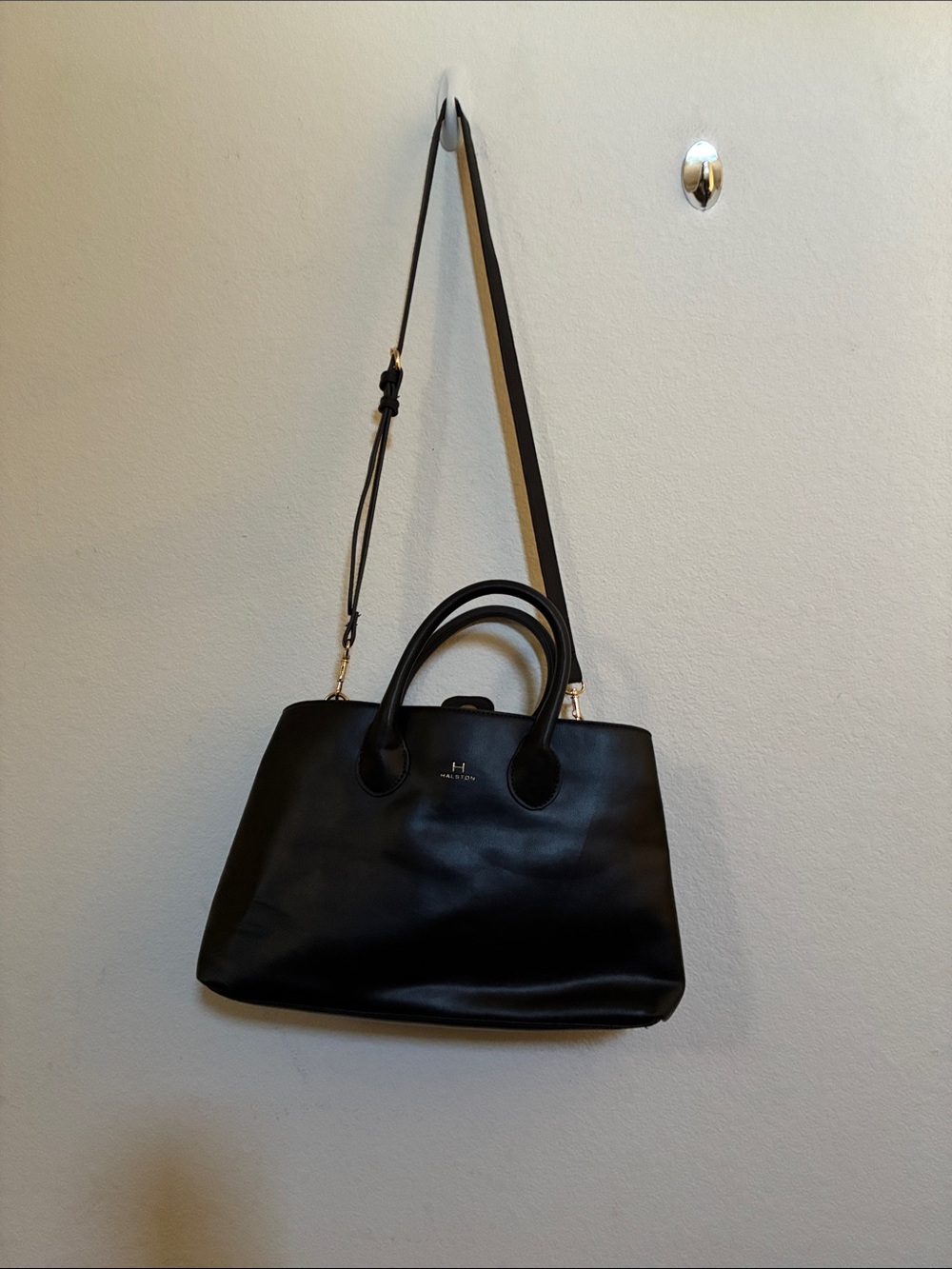 Halston Heritage Elegant Black Satchel